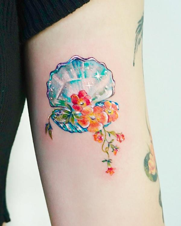 130 Shell Tattoos Make You Wonder Sea Life