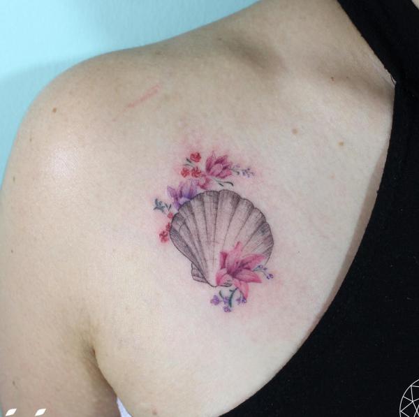 130 Shell Tattoos Make You Wonder Sea Life