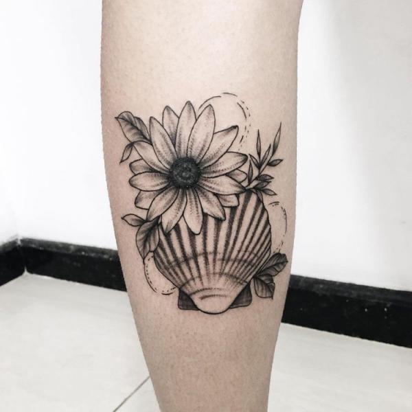 130 Shell Tattoos Make You Wonder Sea Life