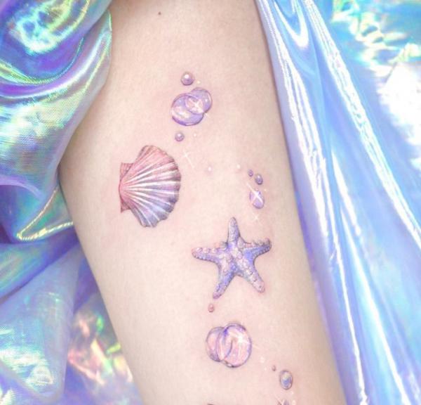 130 Shell Tattoos Make You Wonder Sea Life