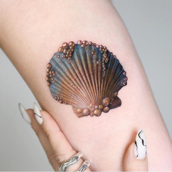 130 Shell Tattoos Make You Wonder Sea Life