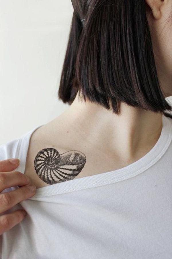 130 Shell Tattoos Make You Wonder Sea Life