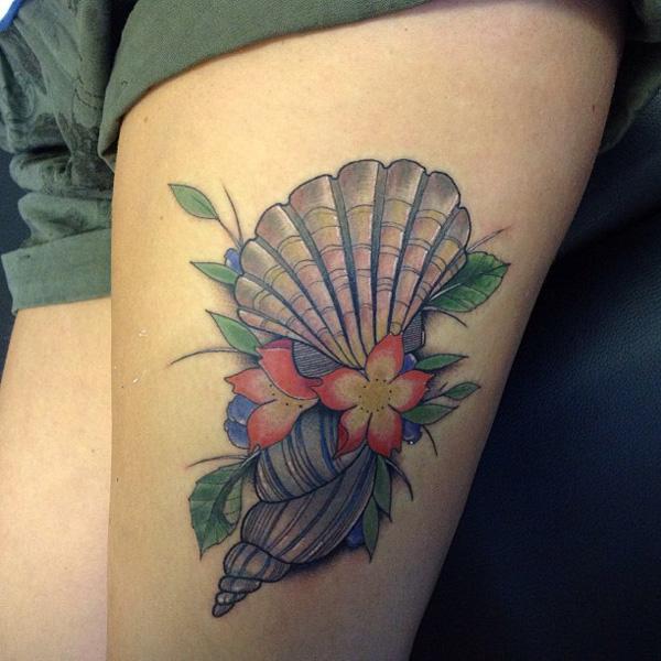 130 Shell Tattoos Make You Wonder Sea Life