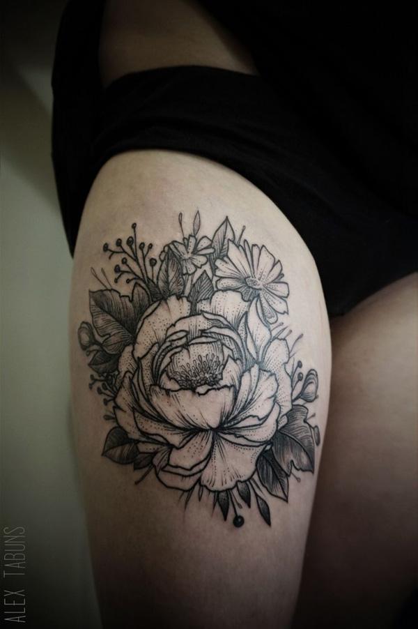 50 Peony Tattoo Designs and Meanings