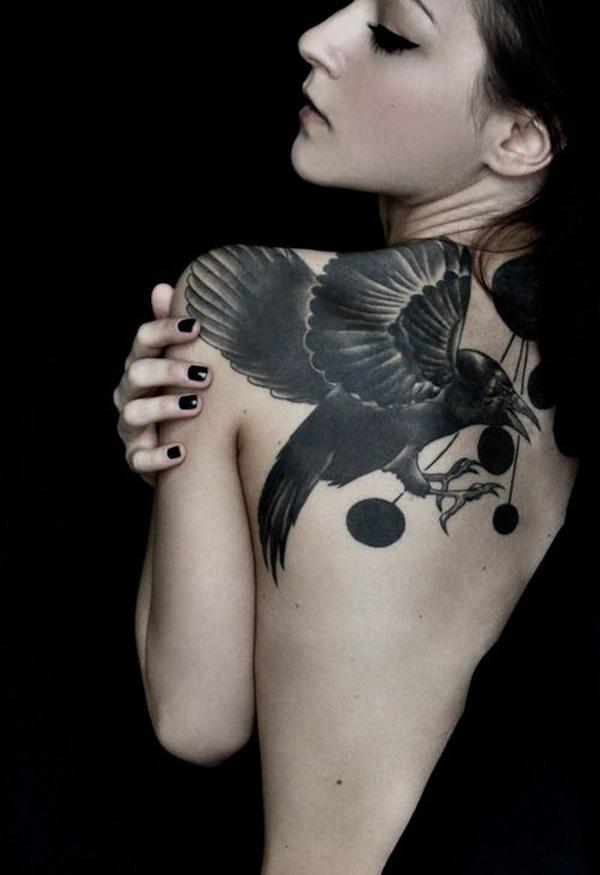 60+ Mysterious Raven Tattoos