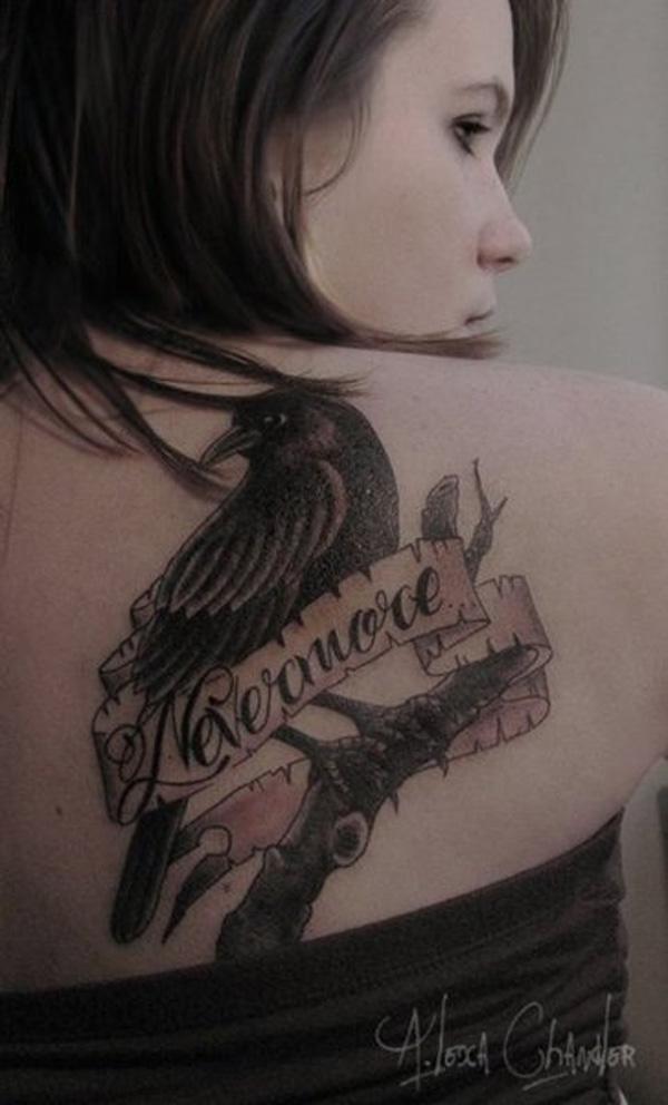 60+ Mysterious Raven Tattoos