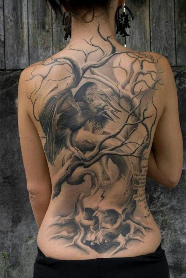 60+ Mysterious Raven Tattoos