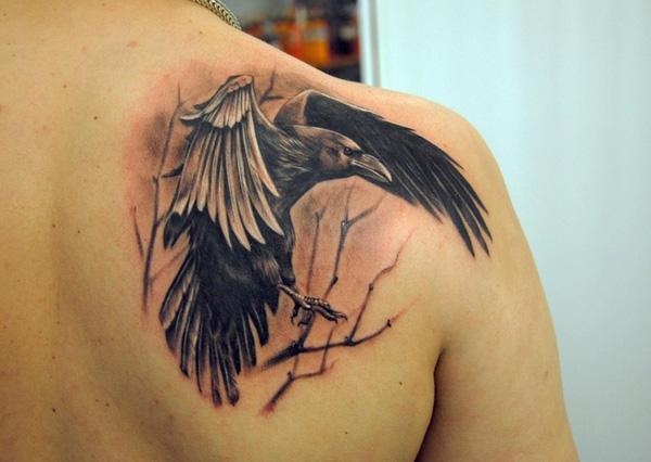 60+ Mysterious Raven Tattoos