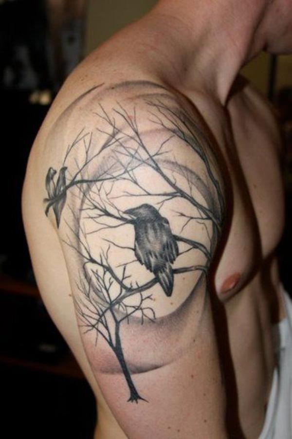 60+ Mysterious Raven Tattoos