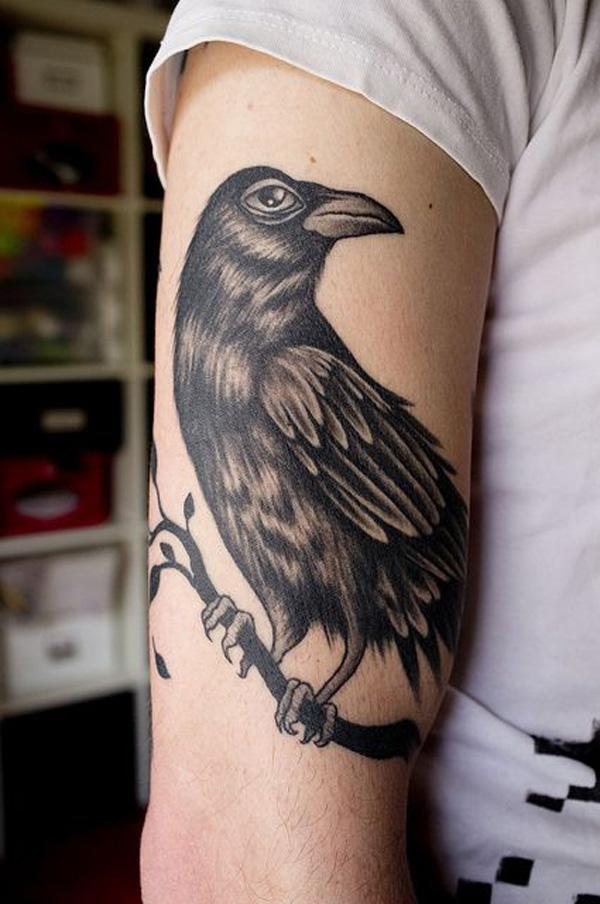 60+ Mysterious Raven Tattoos