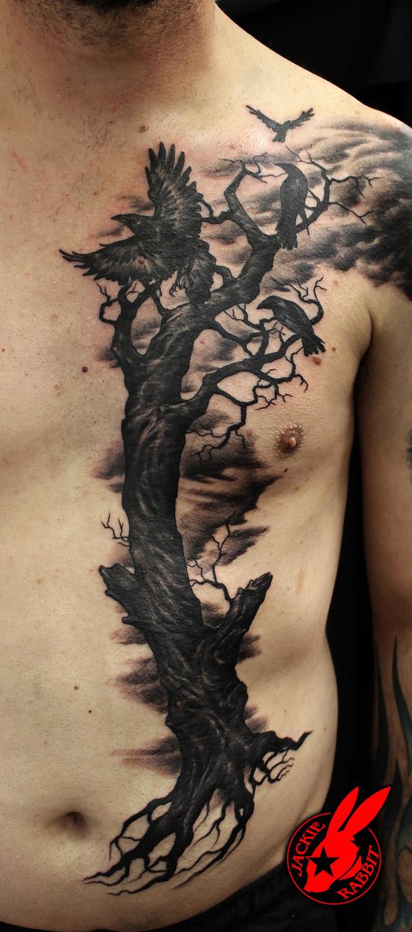 60+ Mysterious Raven Tattoos