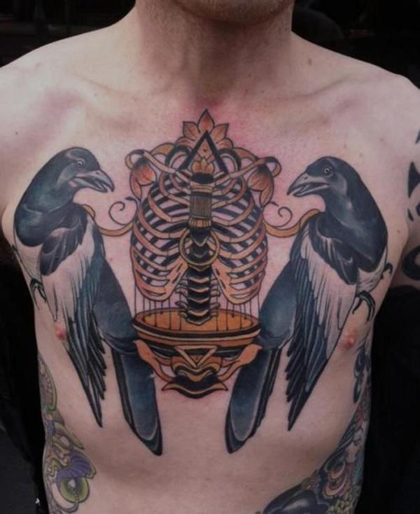 60+ Mysterious Raven Tattoos