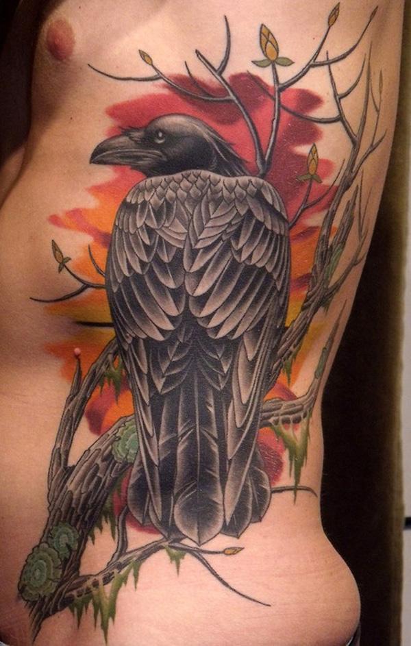 60+ Mysterious Raven Tattoos