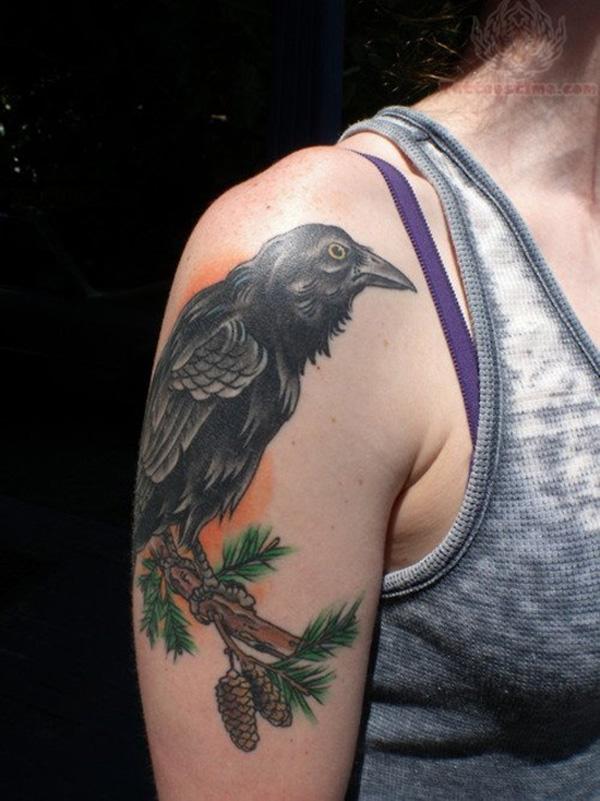 60+ Mysterious Raven Tattoos