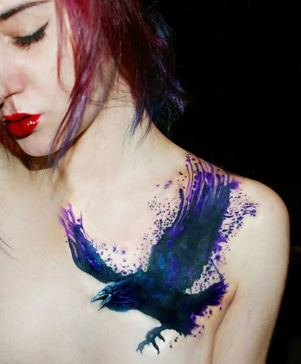 60+ Mysterious Raven Tattoos