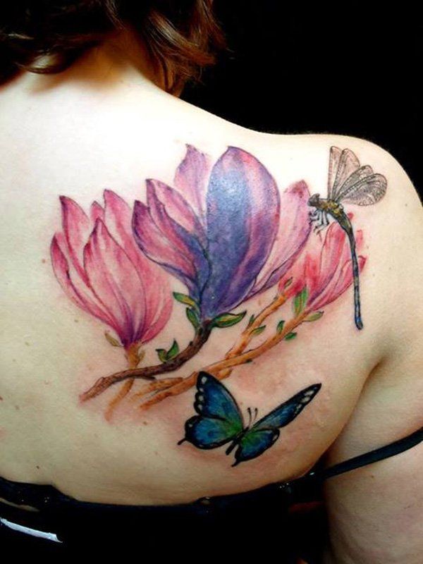 50+ Magnolia Flower Tattoos