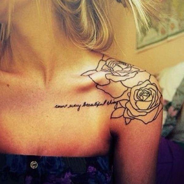 50 Cute Clavicle Tattoos for Women