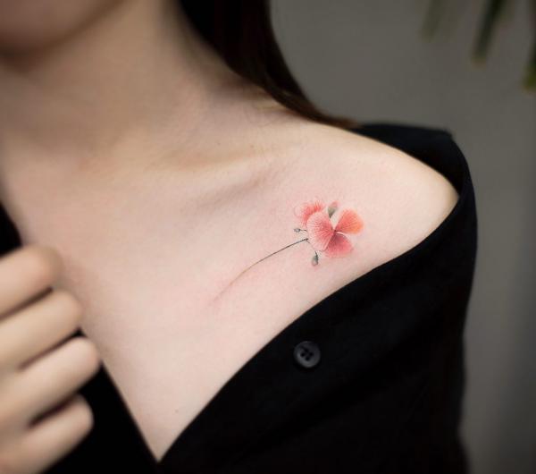 50 Cute Clavicle Tattoos for Women