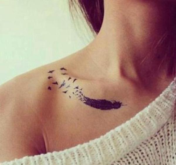 50 Cute Clavicle Tattoos for Women