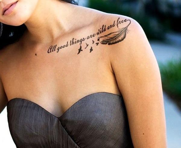 50 Cute Clavicle Tattoos for Women