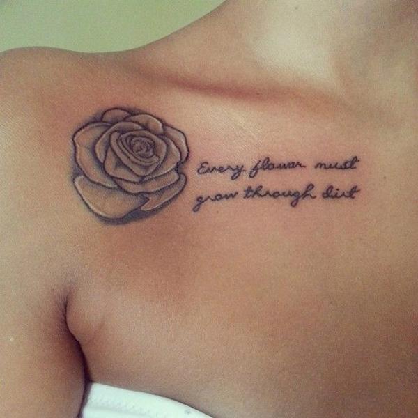 50 Cute Clavicle Tattoos for Women