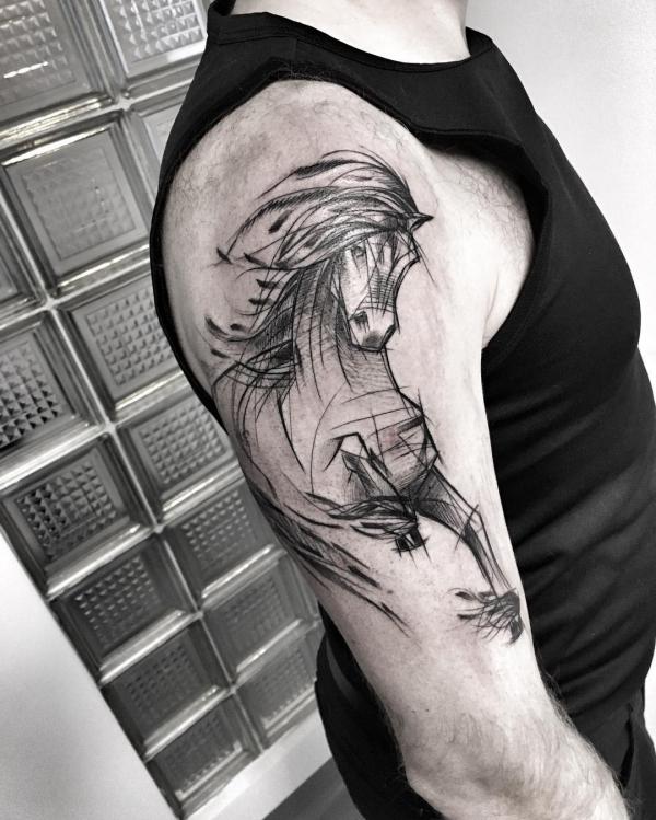 140 Horse tattoos: Design, Ideas and Styles