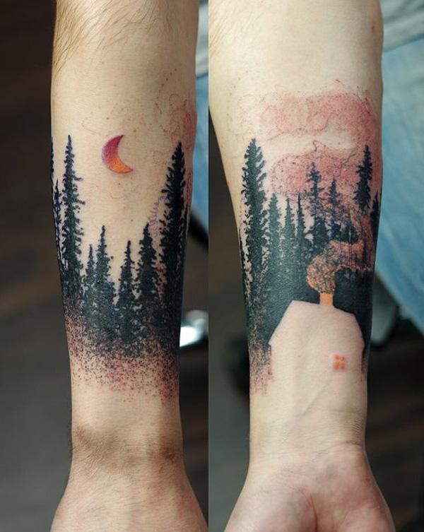 45 Inspirational Forest Tattoo Ideas