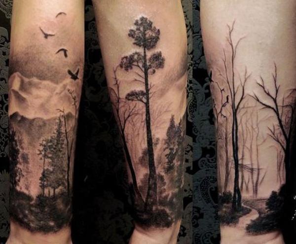 45 Inspirational Forest Tattoo Ideas