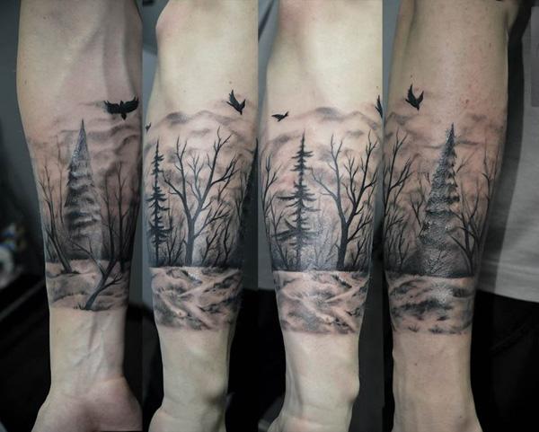 45 Inspirational Forest Tattoo Ideas