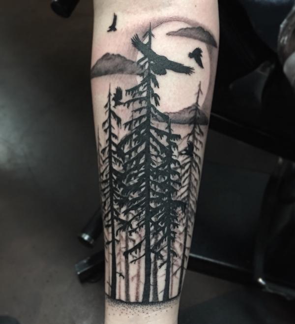 45 Inspirational Forest Tattoo Ideas