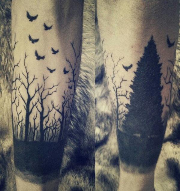 45 Inspirational Forest Tattoo Ideas