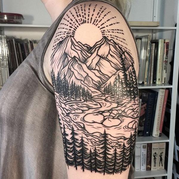 40+ Mountain Tattoo Ideas