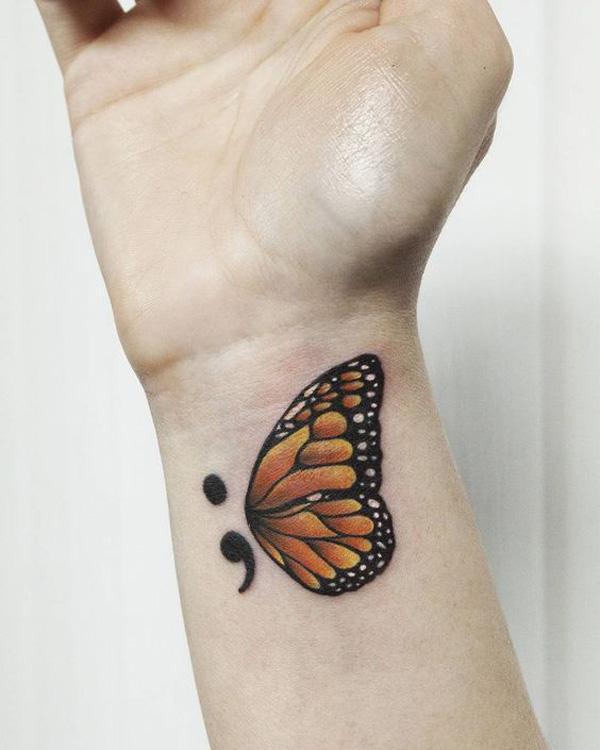 70 Inspirational Semicolon Tattoo Designs