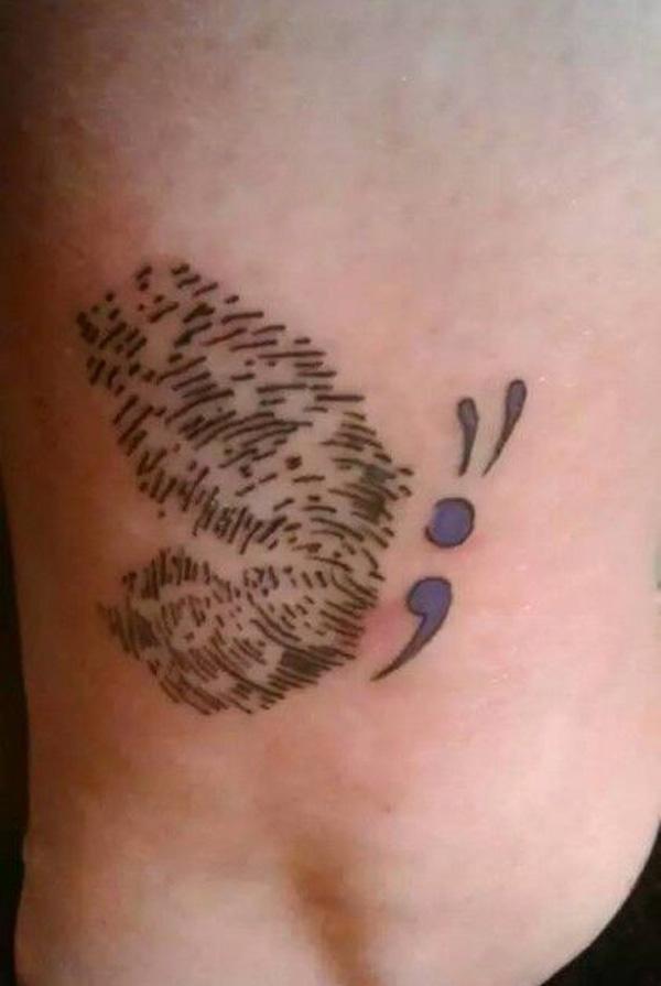 70 Inspirational Semicolon Tattoo Designs