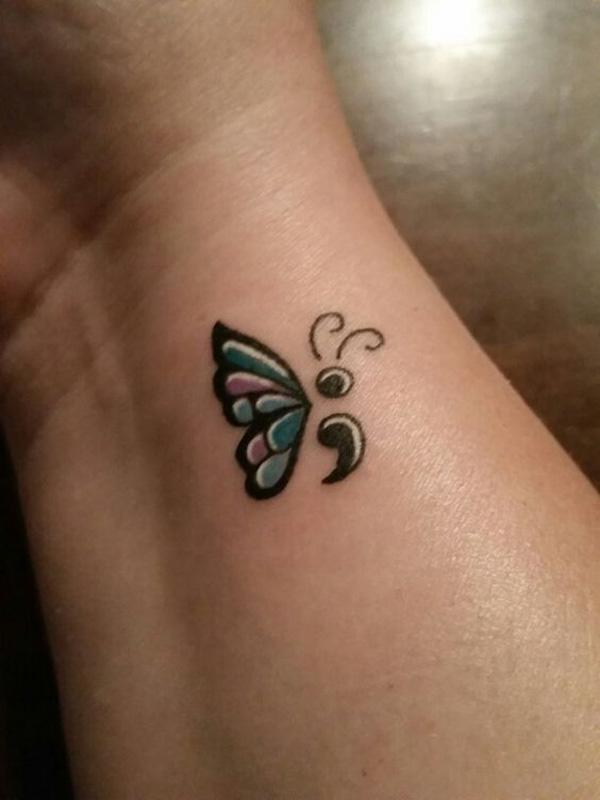 70 Inspirational Semicolon Tattoo Designs