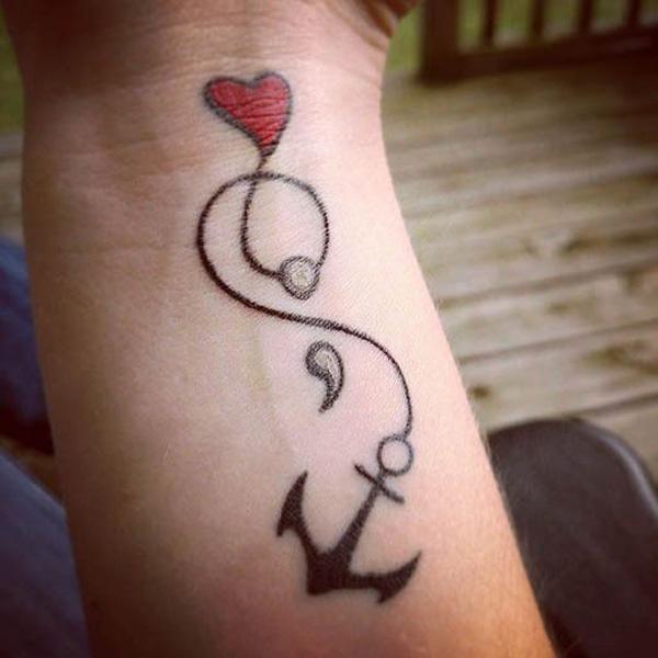 70 Inspirational Semicolon Tattoo Designs