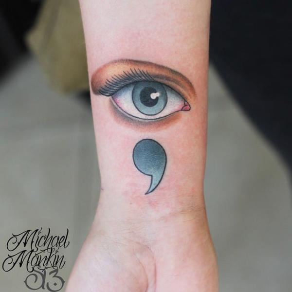 70 Inspirational Semicolon Tattoo Designs