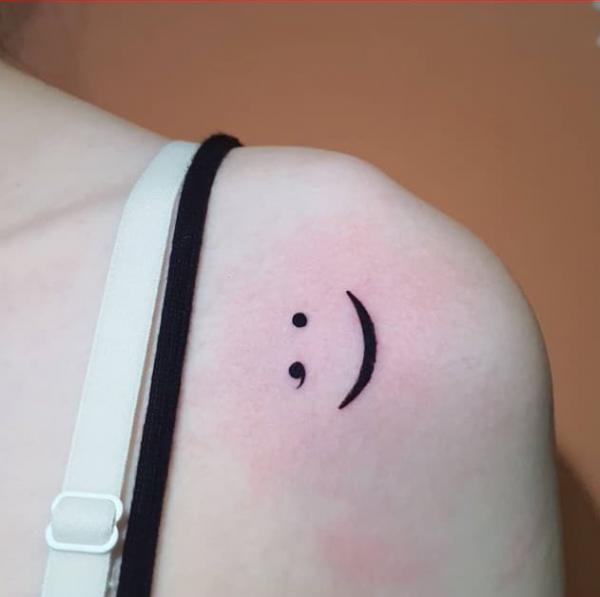70 Inspirational Semicolon Tattoo Designs
