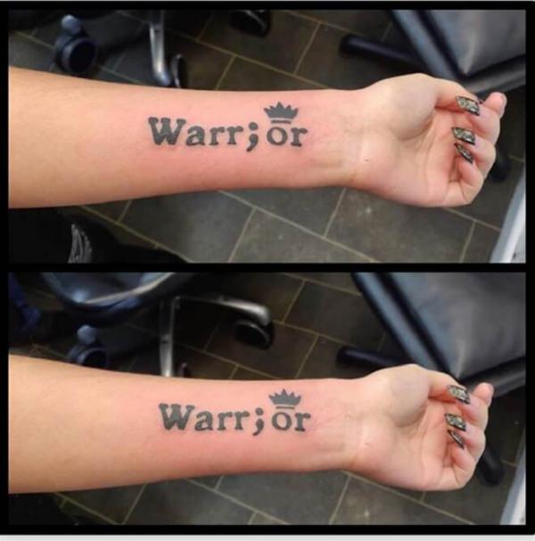 70 Inspirational Semicolon Tattoo Designs