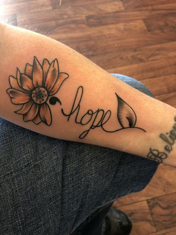 70 Inspirational Semicolon Tattoo Designs