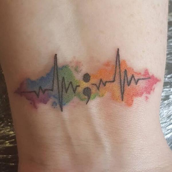 70 Inspirational Semicolon Tattoo Designs