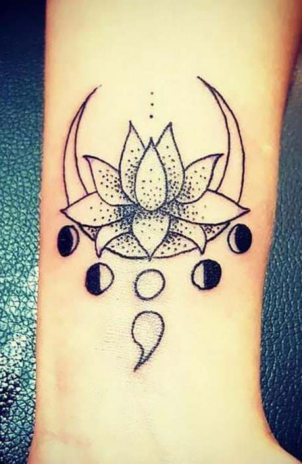 70 Inspirational Semicolon Tattoo Designs