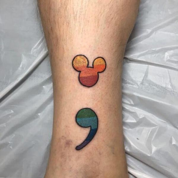 70 Inspirational Semicolon Tattoo Designs