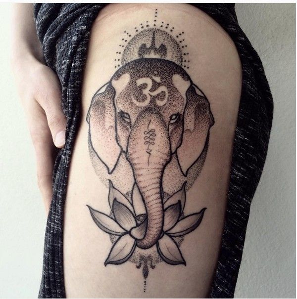 30+ Indian Elephant Tattoos - Symbolism and Design Ideas