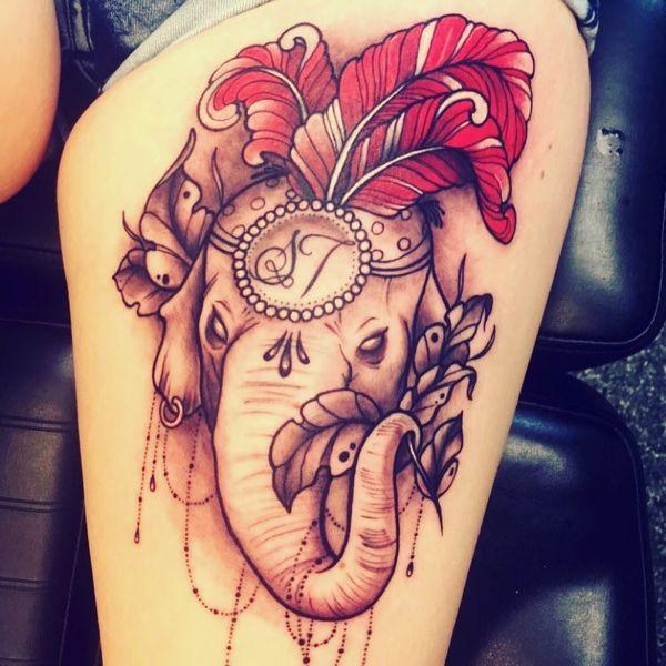 30+ Indian Elephant Tattoos - Symbolism and Design Ideas