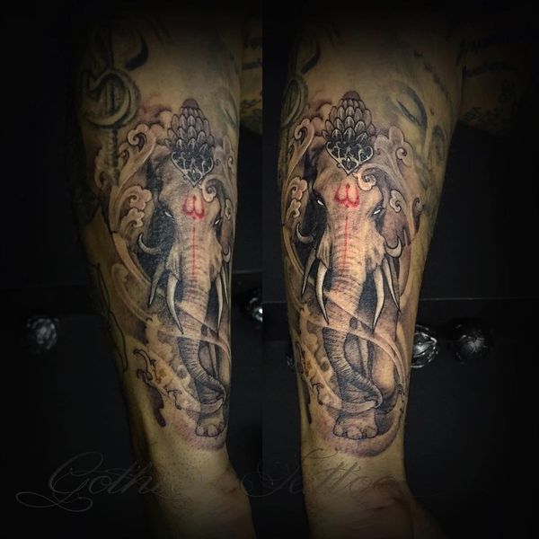 30+ Indian Elephant Tattoos - Symbolism and Design Ideas