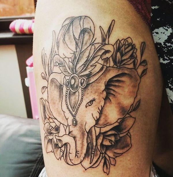 30+ Indian Elephant Tattoos - Symbolism and Design Ideas
