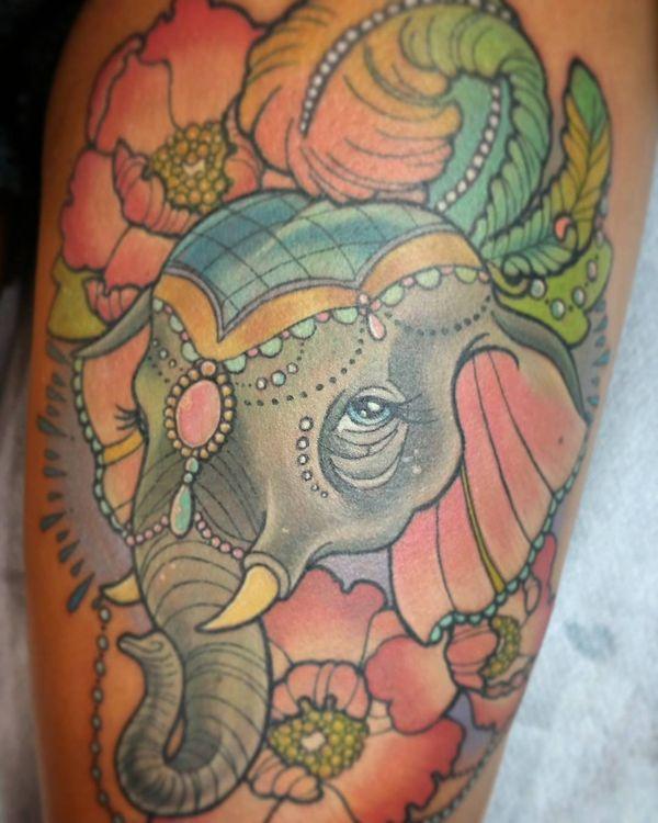 30+ Indian Elephant Tattoos - Symbolism and Design Ideas