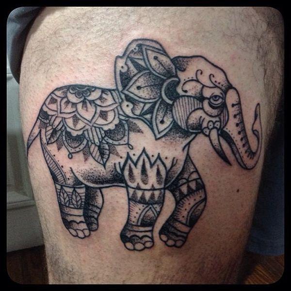 30+ Indian Elephant Tattoos - Symbolism and Design Ideas
