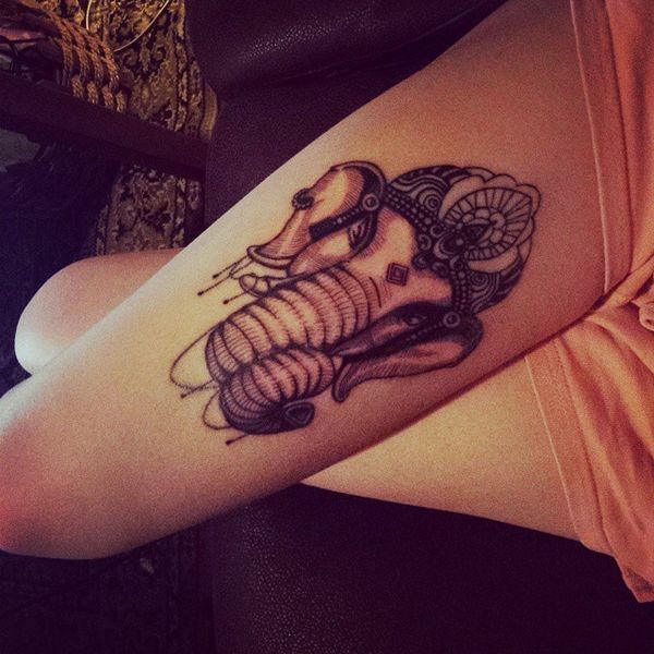 30+ Indian Elephant Tattoos - Symbolism and Design Ideas